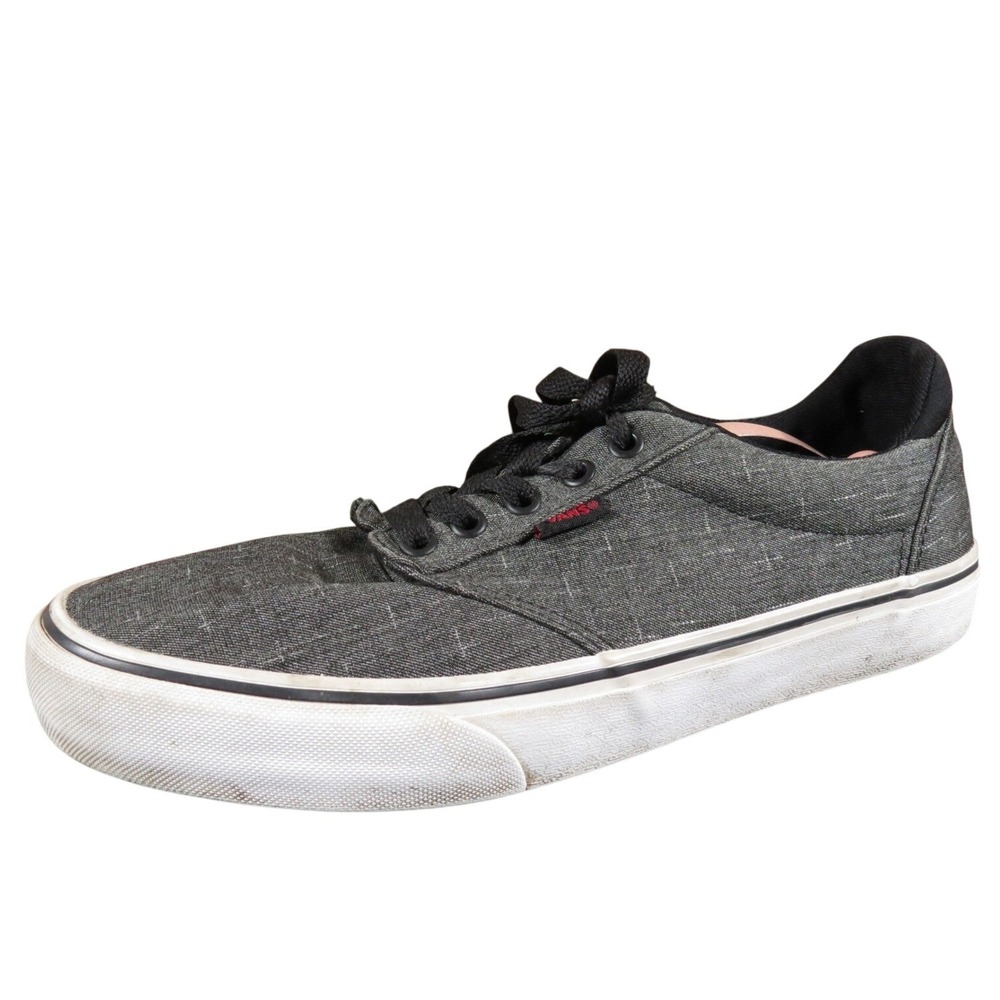 Vans Atwood Deluxe Men 9.5‎ Gray Canvas Low-Top Sneakers Casual Lightweight